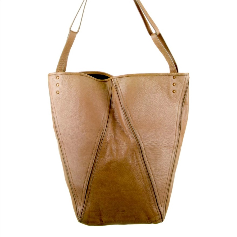 Salar leather brown tote